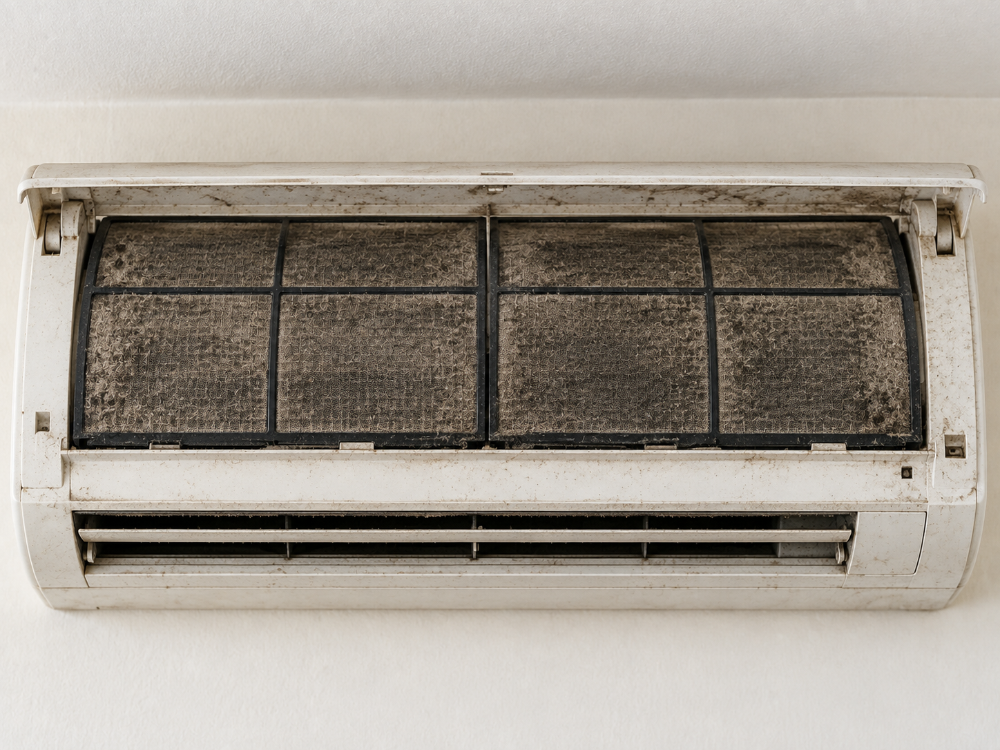 Old aircond unit before replacement