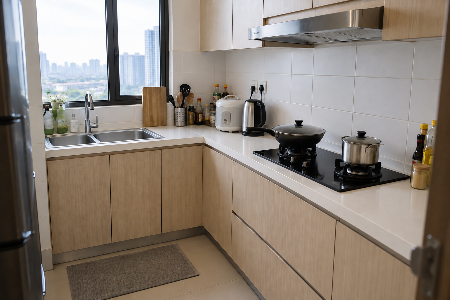 Kitchen cleaning after