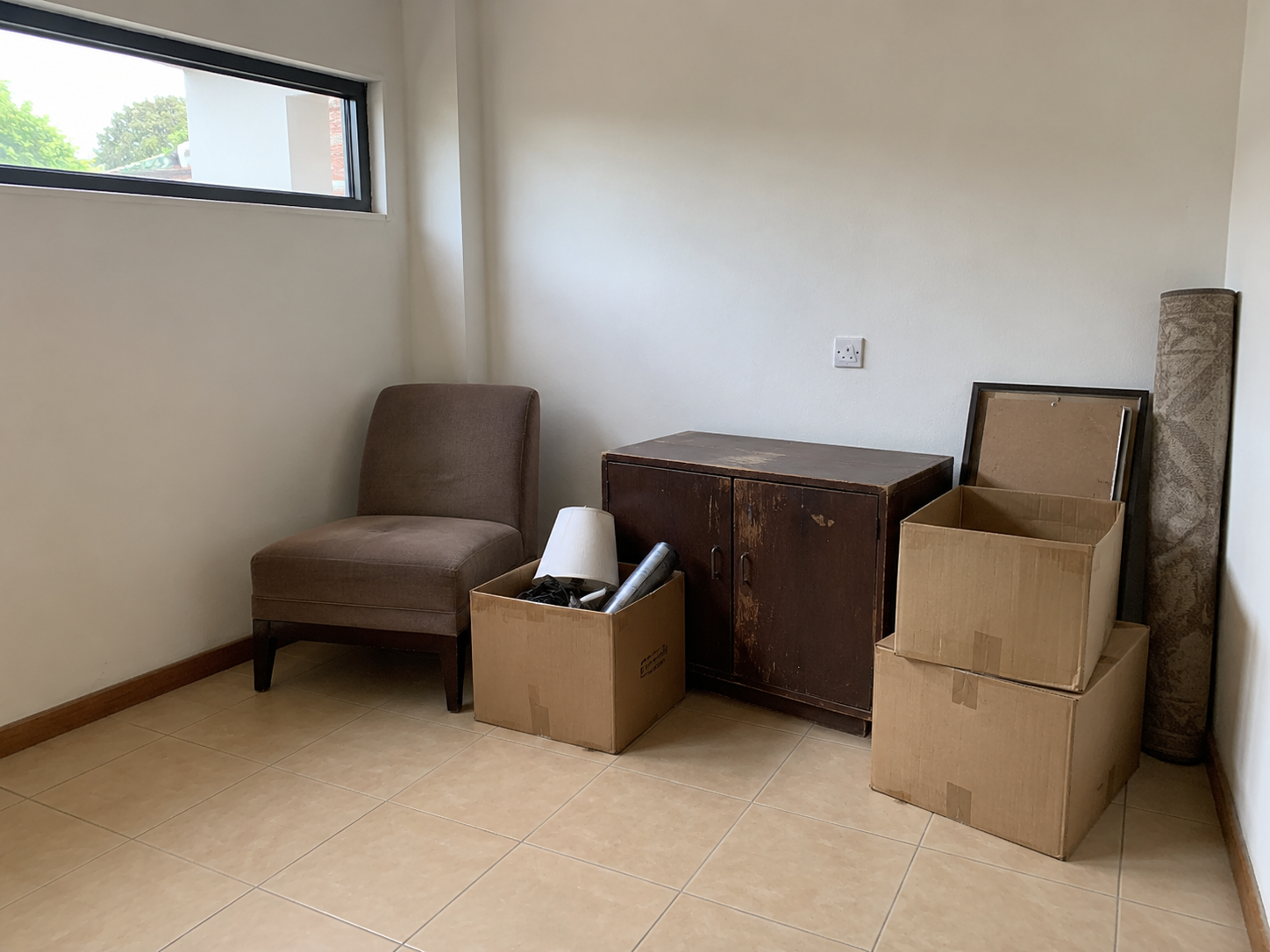 Before: Space Cleared of Unwanted Items