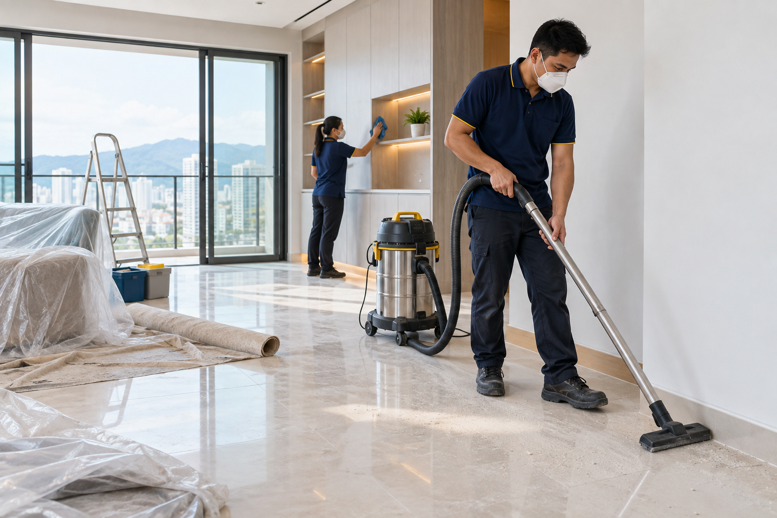 Post-renovation cleaning service